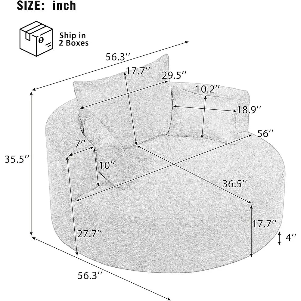 Averly Wide Swivel Barrel Chair