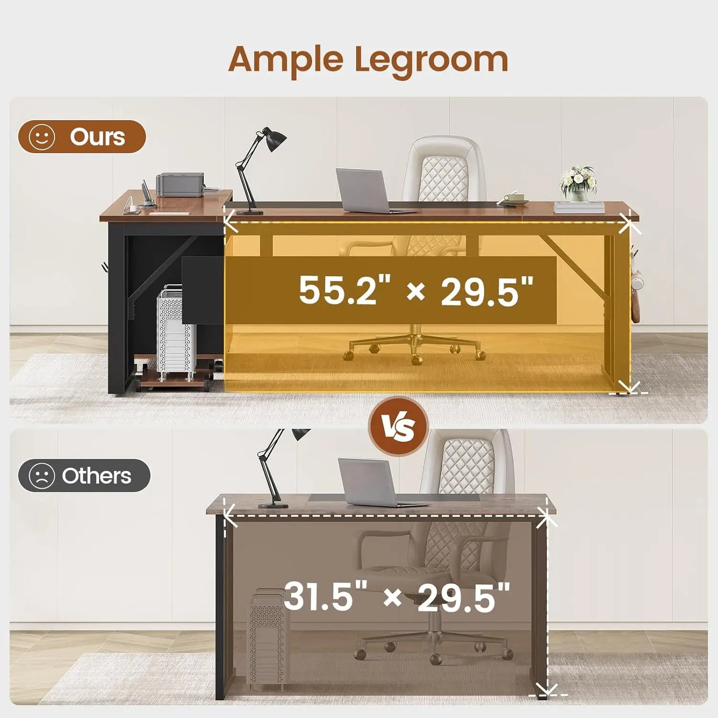 Monarch Executive L-Shaped Desk