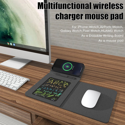 Foldable Charging Mouse Pad with Writing Tablet