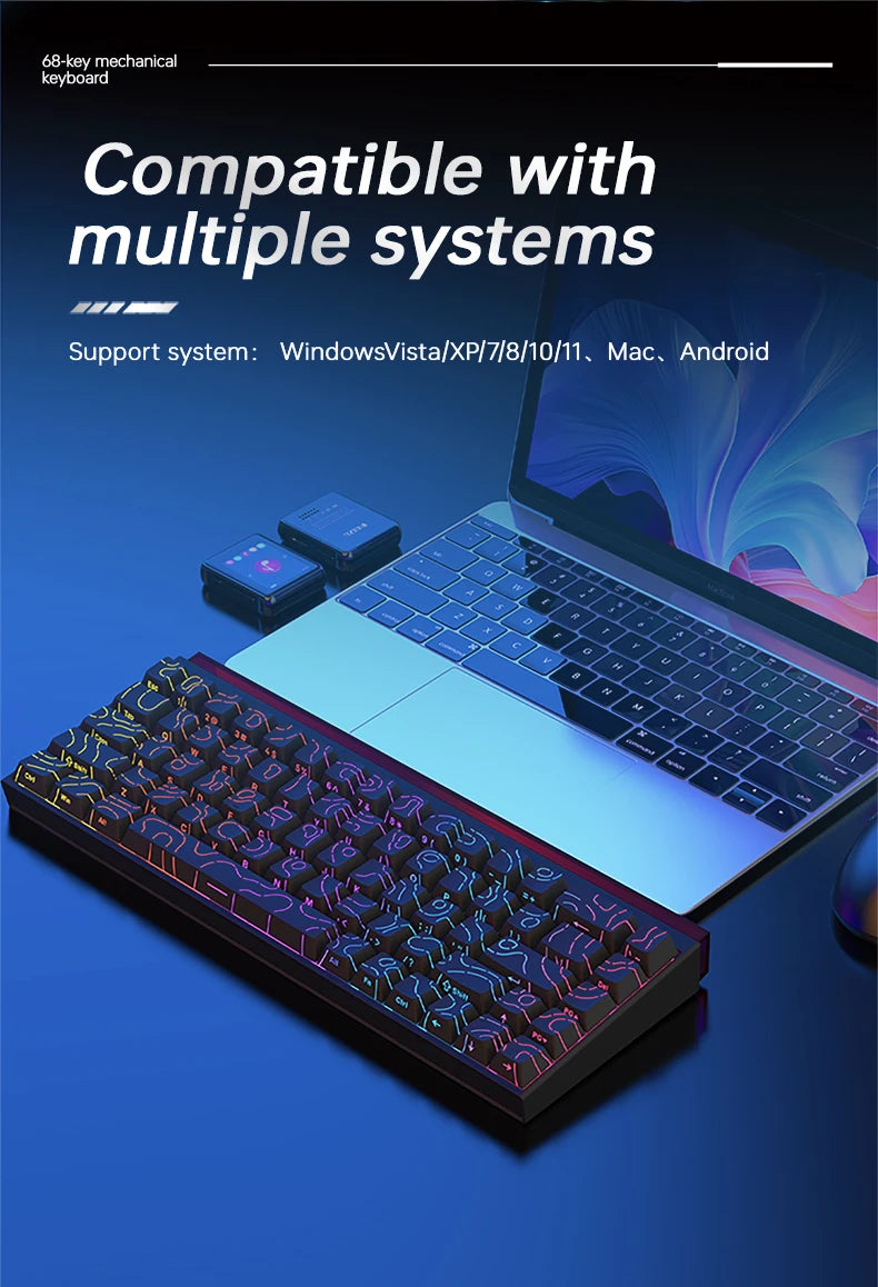 NK68 Hot-Swap Mechanical Keyboard