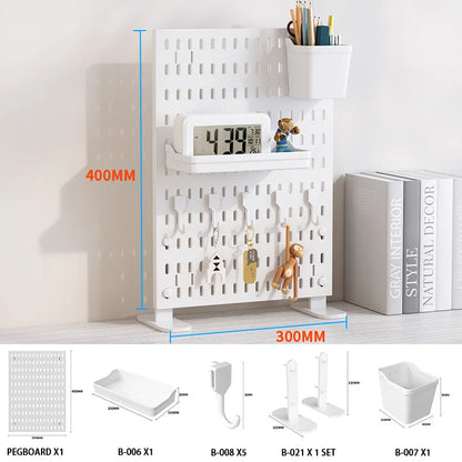 No-Drill Desktop Pegboard Organizer