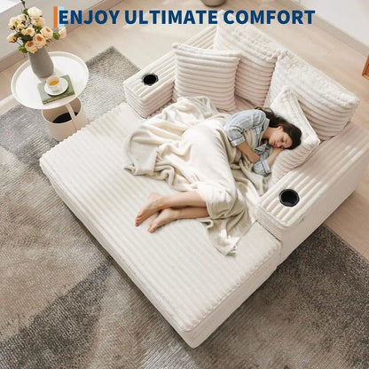Castellan Oversized Chaise Sofa Bed