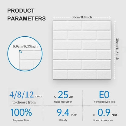 Felt Acoustic Brick Wall Panels