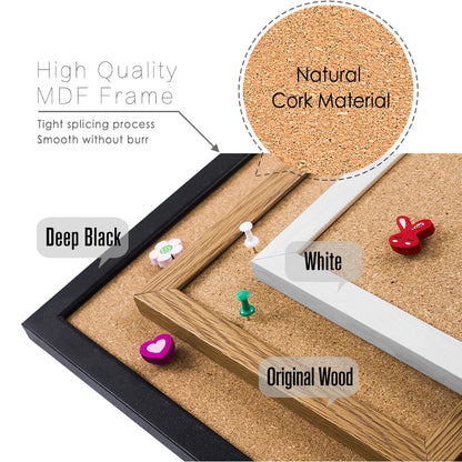BlackCork Tile Bulletin Board Set