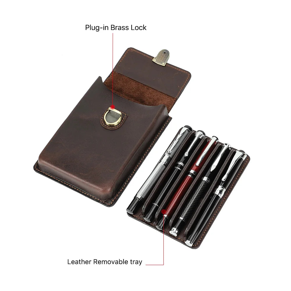 Handmade Cowhide Pen Case