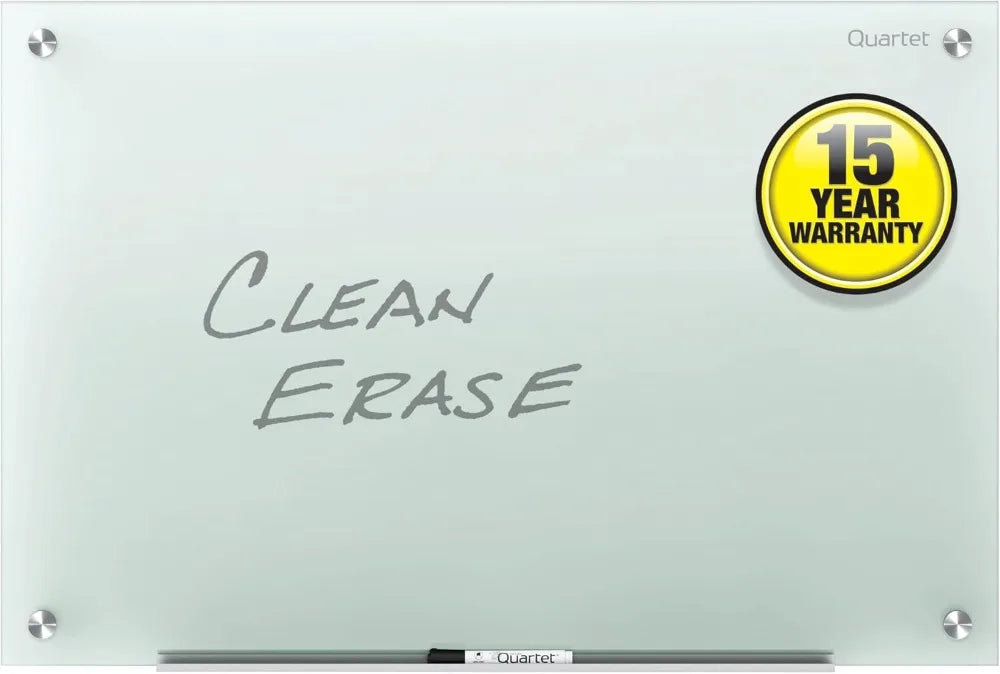 Premium Frosted Glass Dry Erase Board – 4' x 3' Modern Planning Board