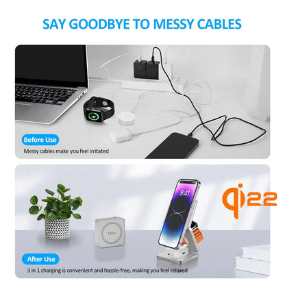 UltraFold 25W 3-in-1 Fast Wireless Charging Station