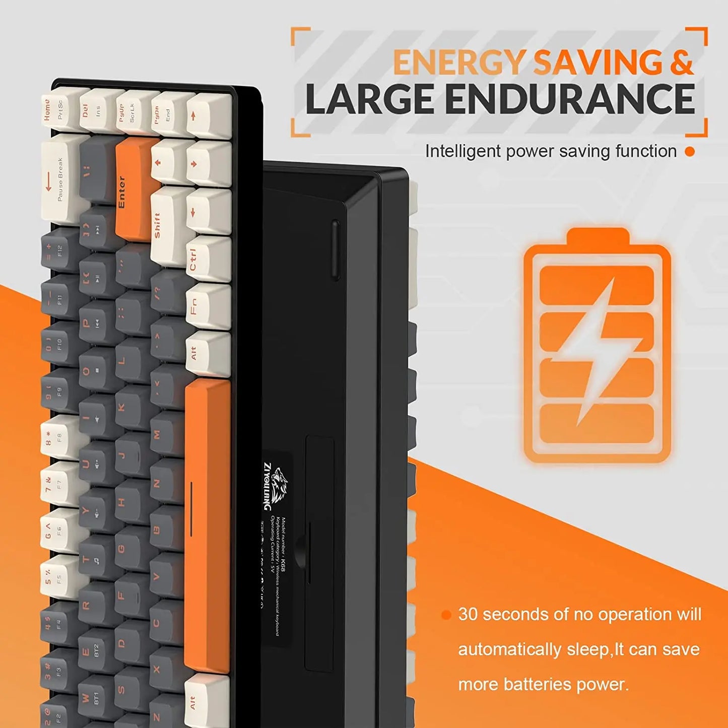 RK68 60% Wireless Mechanical Keyboard