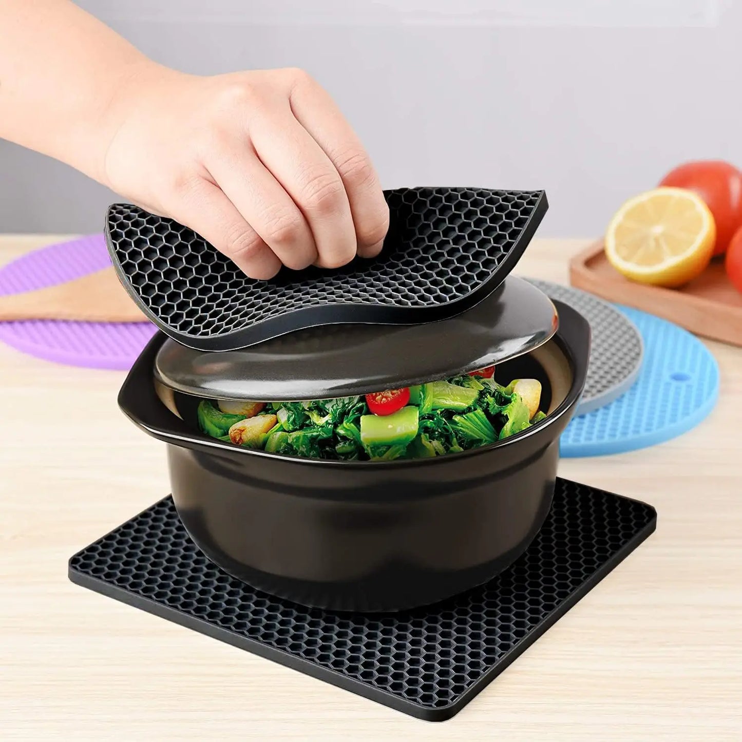 Silicone Trivet Pot Mat Set