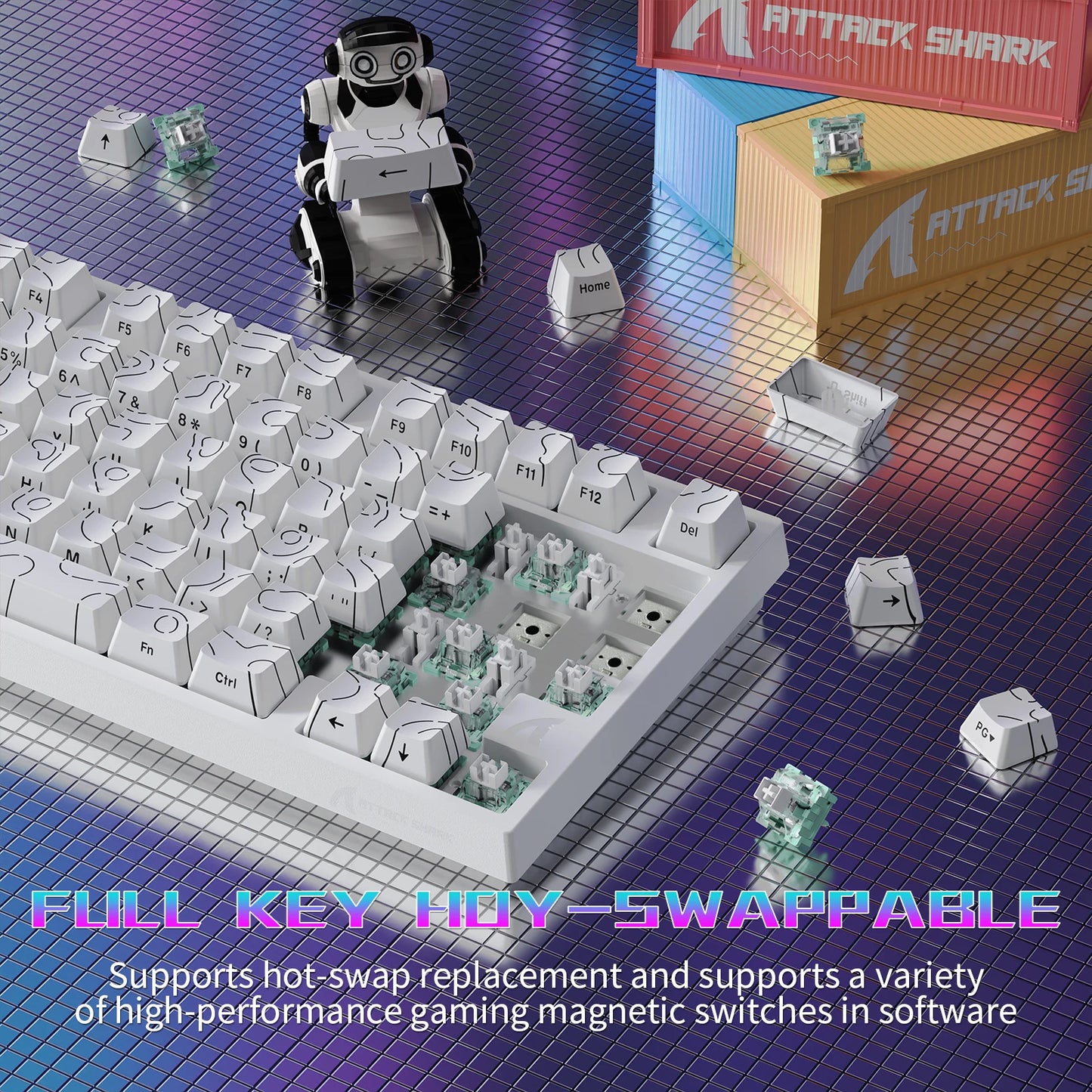 ATTACK SHARK R82 HE 75% Gaming Keyboard