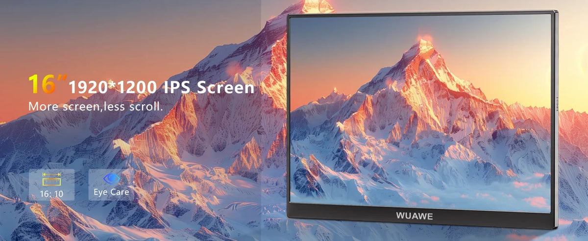 16" 120Hz Portable Monitor 1920x1200 HDR