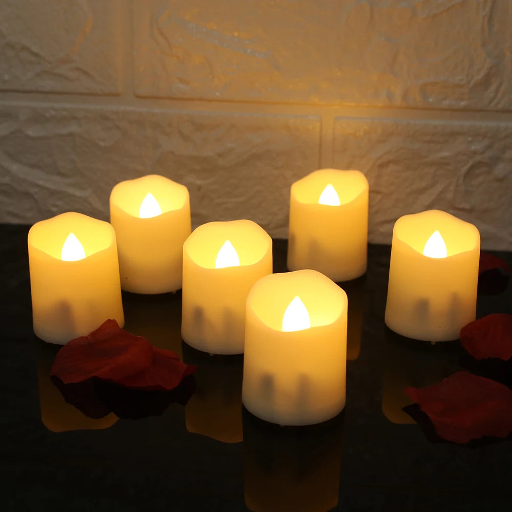 Rechargeable LED Candle Timer Set (6-Pack)