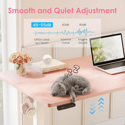 Rosalind Blush Standing Desk