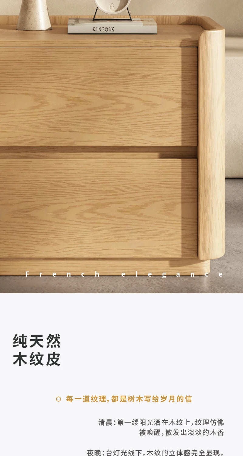 Modern Bedside Table with Integrated Storage