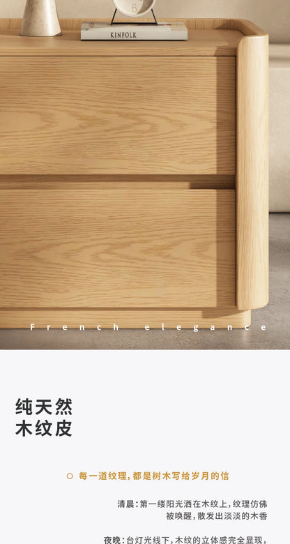 Modern Bedside Table with Integrated Storage