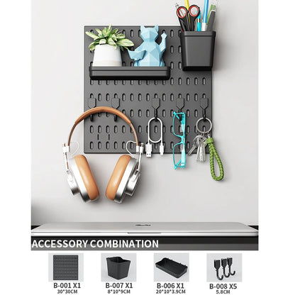 No-Holes Wall Pegboard Organizer
