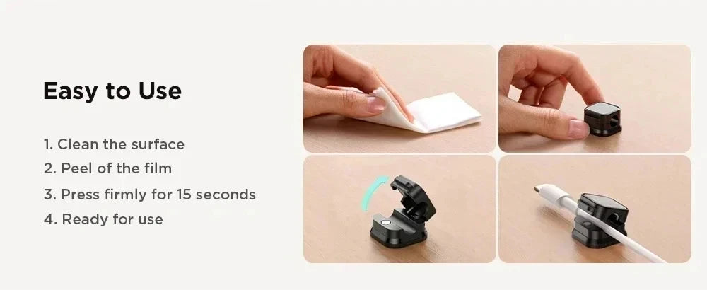 Magnetic Cable Clip Holder