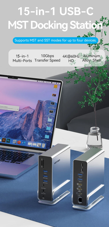 Vention 15-in-1 Docking Station