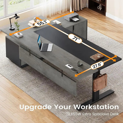 Everest L-Shaped Standing Desk