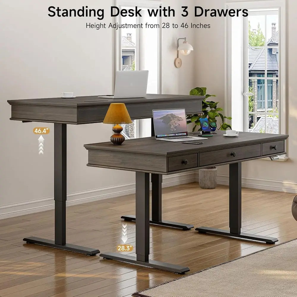 Retro Curved Standing Desk