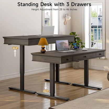 Retro Curved Standing Desk
