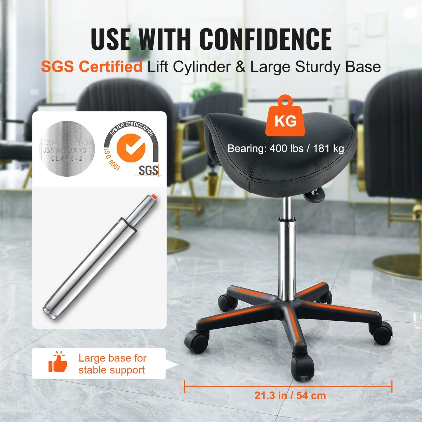 Adjustable Saddle Stool