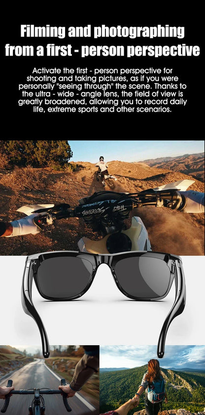 4K AI Smart Glasses with Camera & Translator