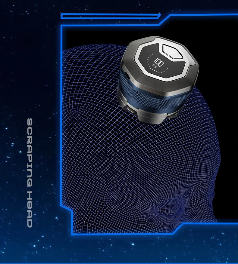 6D Waterproof Head & Face Shaver for Men