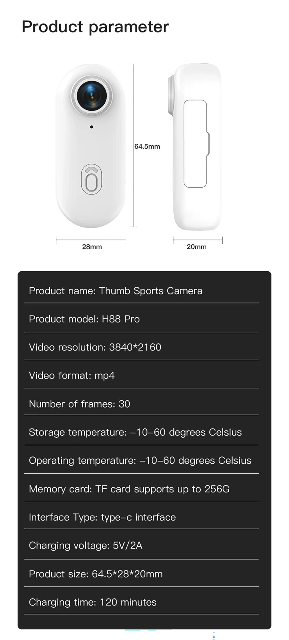 1080P Mini Action Camera, Helmet & Bike Mount