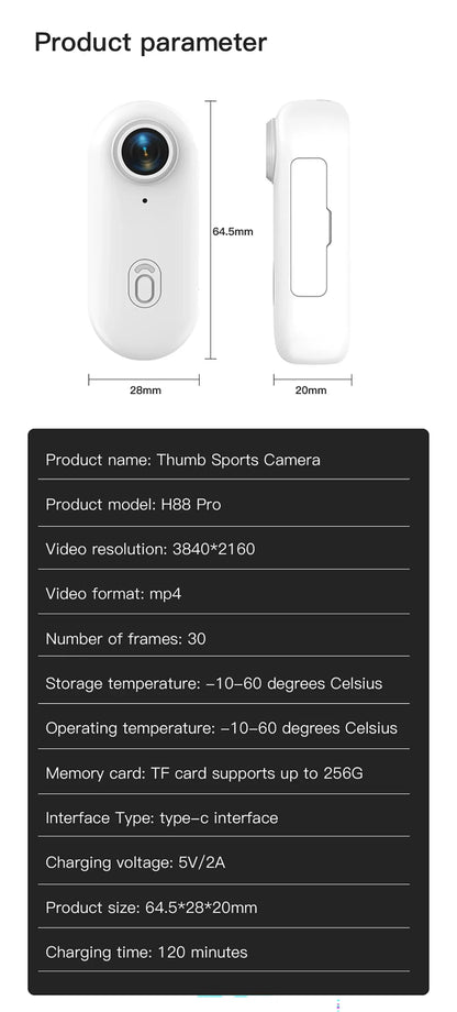 1080P Mini Action Camera, Helmet & Bike Mount