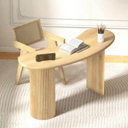 Curved Wood Writing Desk