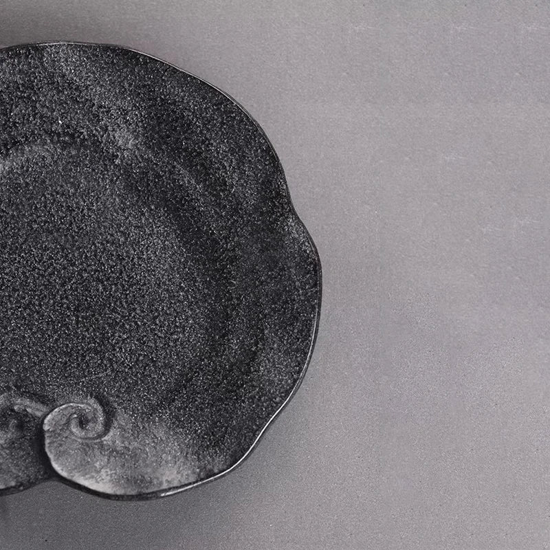 Hand-Carved Basalt Coaster