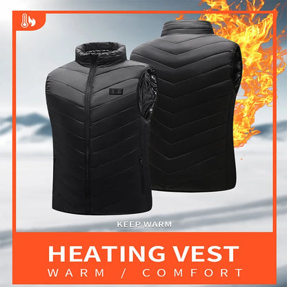 USB Heated Vest | 21 Heating Zones, 4-Switch Control