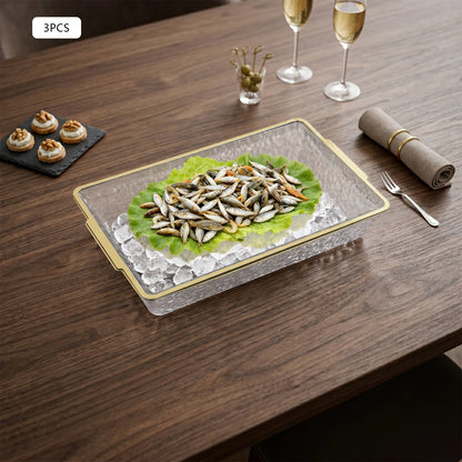 Chilled Serving Tray and Bowl Set