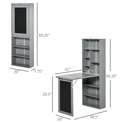 Homcom Fold-Out Wall Mount Desk