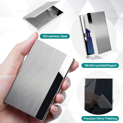 SlimSteel Stainless Card Wallet Case