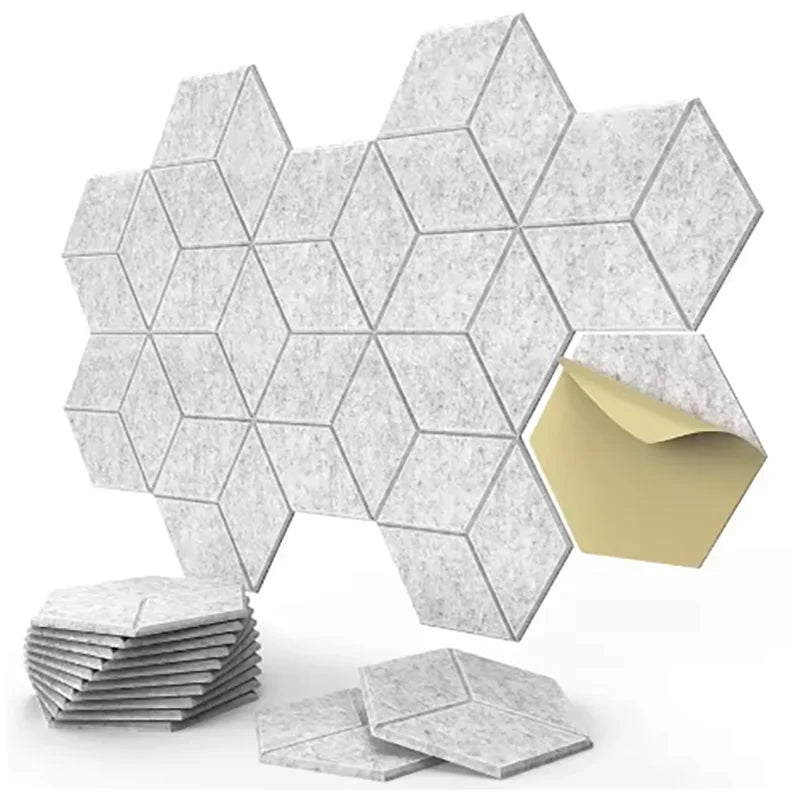 12 Pack Hexagonal Acoustic Panels