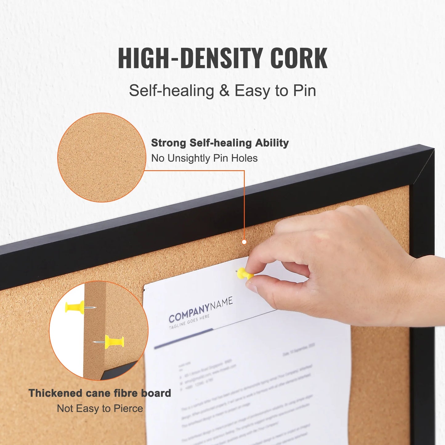 VEVOR MDF Cork Board with Sticker Frame