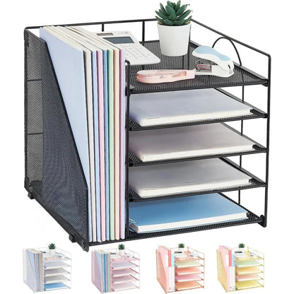 5-Tier Desktop Paper Tray Organizer