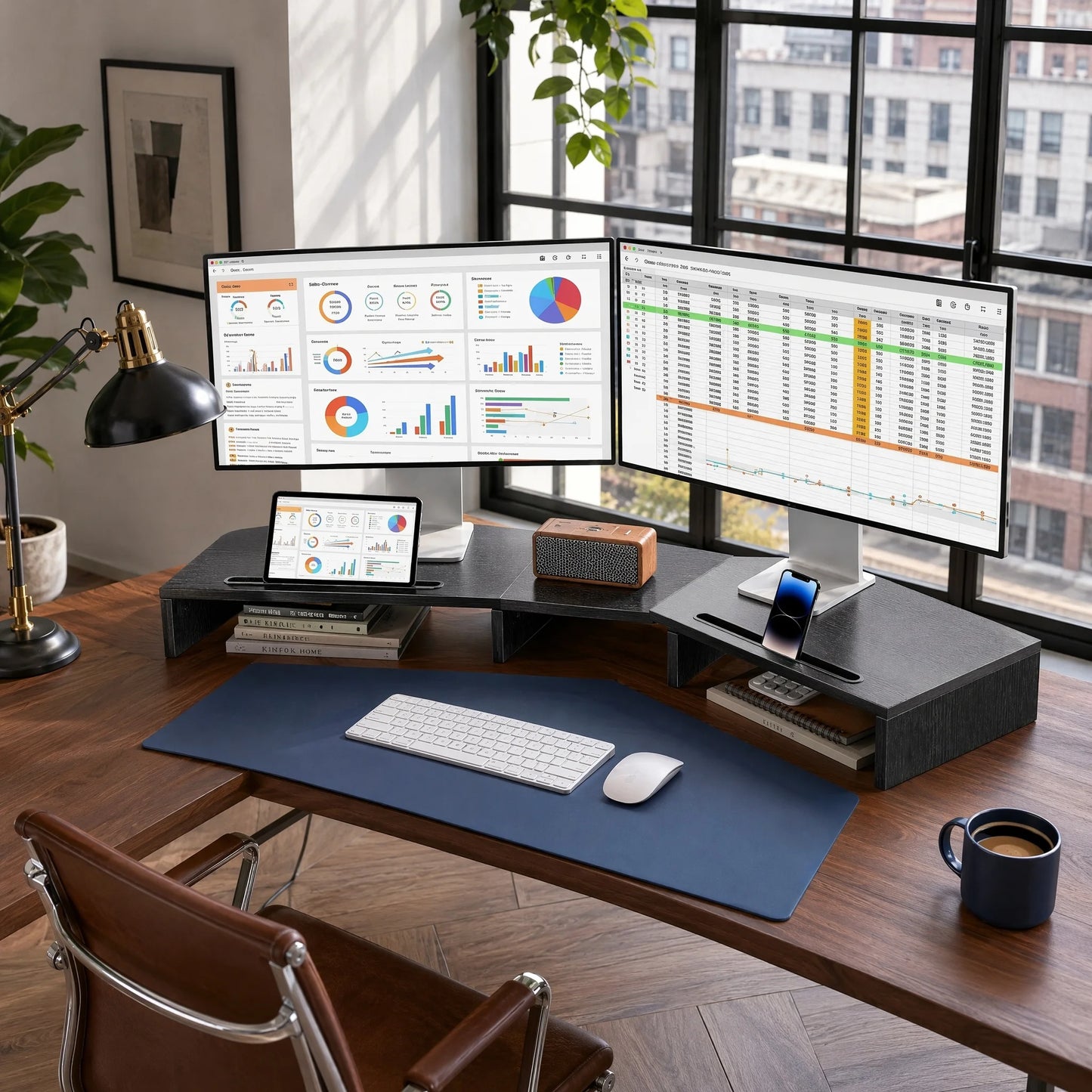 Dual Monitor Stand Riser