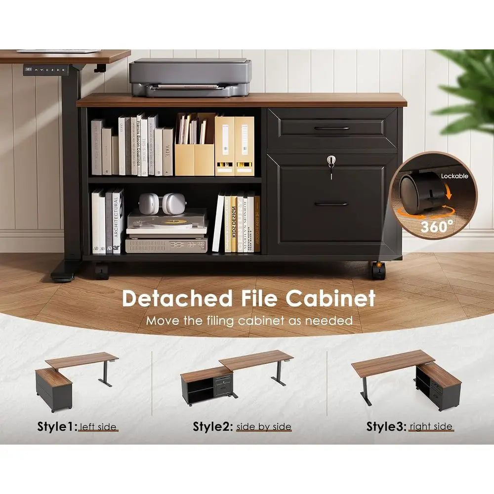 Summit Executive Lift L-Desk
