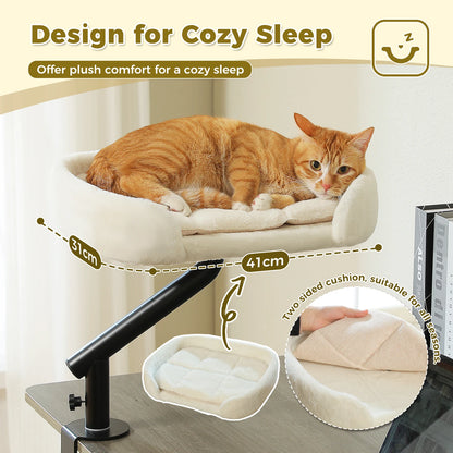 360° Rotatable Cat Desk Bed