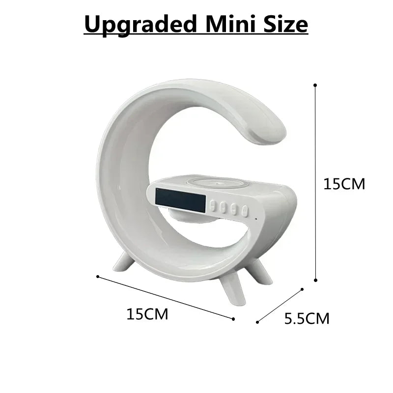 RGB Alarm Clock Wireless Charger Stand