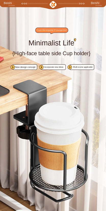 Desk Cup Holder with Headphone Hanger