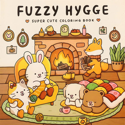 Hygge Creatures Adult Coloring Book