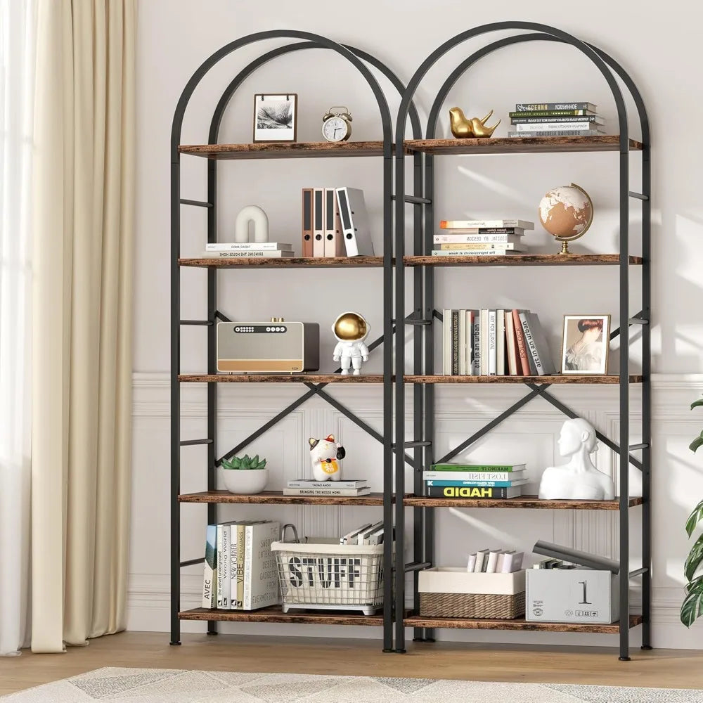 Arbora Arched 5-Tier Bookcase