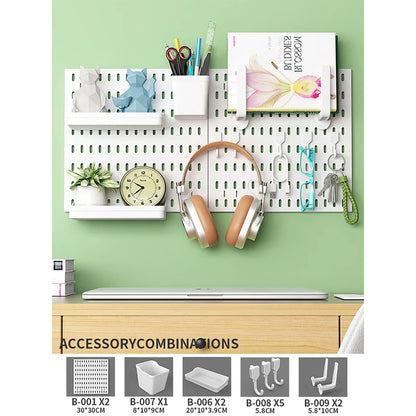 No-Holes Wall Pegboard Organizer
