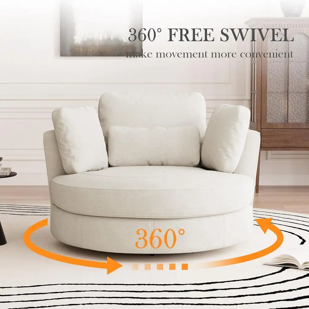 Aldon Swivel Barrel Chair