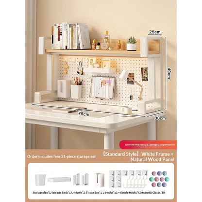 Pegboard Desktop Shelf Organizer