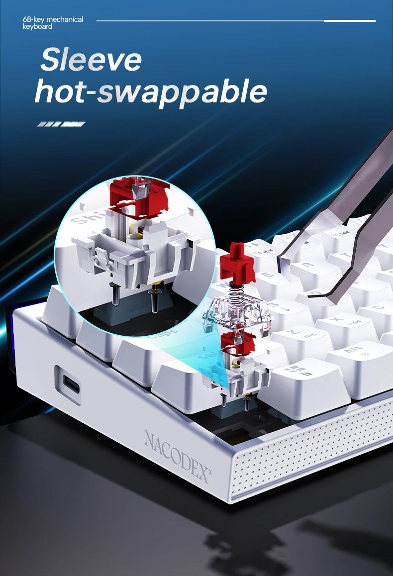 NK68 Hot-Swap Mechanical Keyboard
